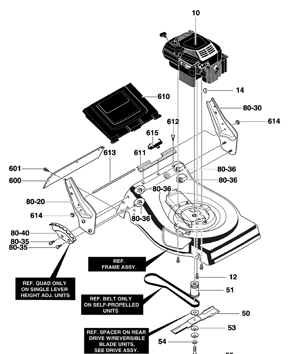 Engine Mount Diagram and Parts List for 218910X43F 2004 Briggs and Stratton Lawn Mower
